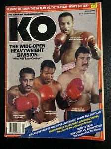 KO Magazine (January 1985) Knockout Boxing Magazine w/Holmes, Whitaker + Poster! - Picture 1 of 11