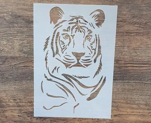Schablone Tigerkopf Ornamente Wandtattoo Vintage Stencil Malerei ST-1010192 - Foto 1 di 5