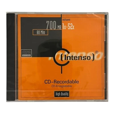 Intenso CD-R Rohling 700MB 80min 1 Stück NEU & OVP - Bild 1 von 2