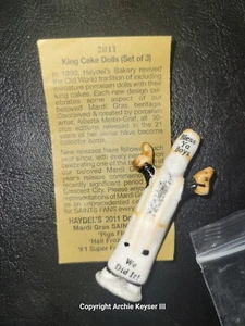 2011 Haydel's bakery NUMBER 1 ONE FAN King Cake Baby Mardi Gras New Orleans rare - Picture 1 of 1