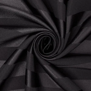 1 Inch Striped Stretch Satin Jacquard Polyester Spandex Soft Smooth Fabric - Picture 1 of 37