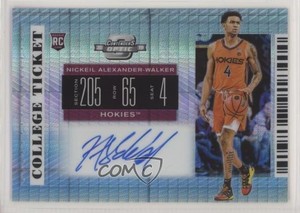2019 Panini Contenders Draft Picks /20 Nickeil Alexander-Walker Rookie Auto RC