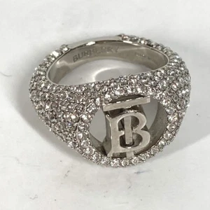 BURBERRY Accessoires verzierter TB Pavé Siegelring Strass Ring - Bild 1 von 7