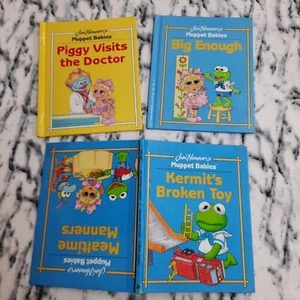 Lot of 3 MUPPET BABIES Hardcover Books Jim Henson's Manners Respect Doctors VTG - Imagen 1 de 21
