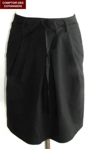 COMPTOIR DES COTONNIERS - Skirt Poster Cotton & Wool Black Size 36 - Excellent - Picture 1 of 4