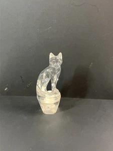 Cat Silhouette Plug In Wall Night Light Clear Plastic - Picture 1 of 4