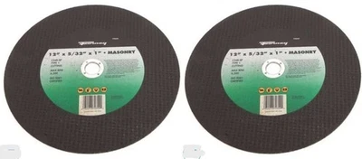 Lot of 2: Forney 72354 12"x 5/32 Masonry Asphalt Saw Blade 1 inch Arbor Cut Off - Image 1 of 4