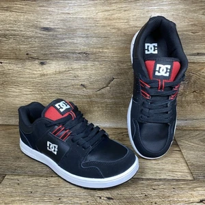 DC Youth Spark RS Negro Blanco Rojo Parte Superior Baja Patinador Skateboarding Zapatos Niños Talla 7 - Imagen 1 de 14