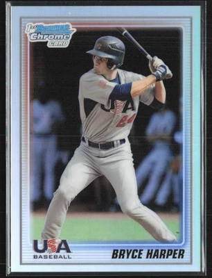 Bryce Harper 2010 Bowman refractor de cromo/777 #USA18-BC8 EE. UU. Foto 1 de 2