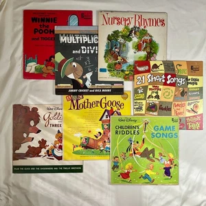 WALT DINSEY/VARIOUS Lot of 7 Children's Vinyl LPs 1960's Tale Spinners / Golden - Picture 1 of 15