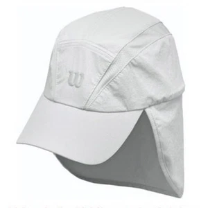 Wilson Tennis Adult Rush Neck Cover Ball Cap White Hat Unisex Adjustable - Picture 1 of 10