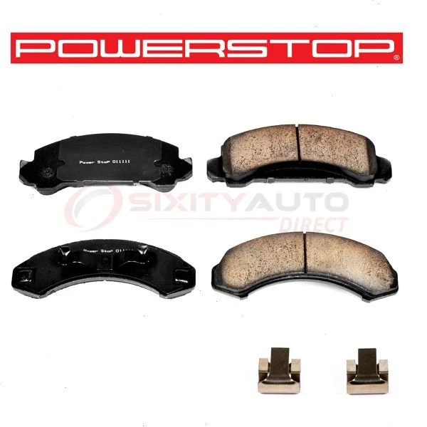 PowerStop Front Disc Brake Pad & Hardware Kit for 1984-1990 Ford Bronco II - jg Foto 1 de 4