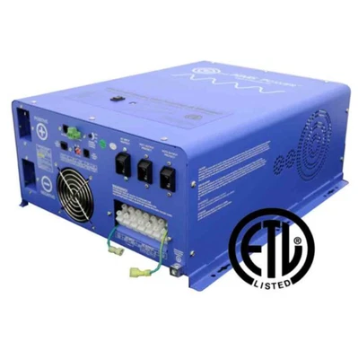 Cargador inversor seno puro AIMS 6000W 24V a 120/240V listado por UL y CSA Foto 1 de 3
