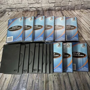 (9 Packs Plus Extra) DVD Cases 3 DVD Cases To Protect Your DVDs - Picture 1 of 6