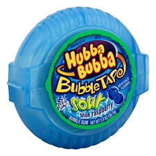 Hubba Bubba Bubble Tape Sour Blue Raspberry Gum - 6 ct. 