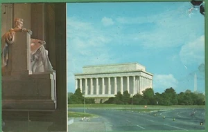 Vintage Washington DC Postcard Abraham Lincoln Statue - Picture 1 of 4