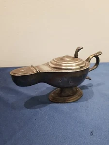 Accendino Da Tavolo DUNHILL Lampada Di Aladino Anni 50 Originale Vintage - Foto 1 di 15