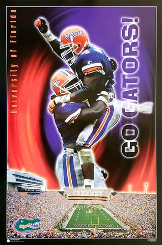 Florida Gators Football GO GATORS Inside The Swamp Gameday 23x35 POSTER (1996) Cover