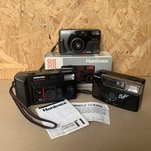 3 Vintage 35mm Camera - Miranda Auto Shot & SOLO, Hanimex TC5300 - Spare Repair - Picture 1 of 10