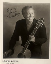 CHARLIE LOUVIN Signed 8x10 Vintage Photo..Country Music LEGEND (d.2011)