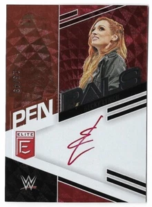 BECKY LYNCH 2023 PANINI ELITE AUTO AUTOGRAPH PEN PALS RED INK CARD #15/49! - Picture 1 of 1