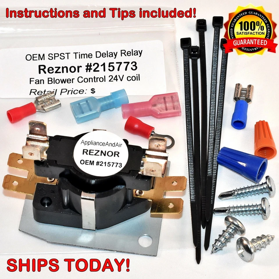 Reznor Time Delay 215773 N12SV20 318783 203270, calentador de aceite usado, ¡SE ENVÍA HOY! Foto 1 de 4