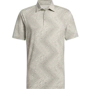 New Adidas ULT365 Allover Polo Silver Pebble Golf Men's Medium IU4387 - Picture 1 of 1