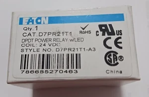 Eaton Power Relay w/ LED, D7PR21T1-A3. 24VDC (Lot of 2). New in box. Ships Free. - Picture 1 of 9