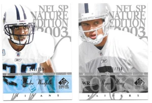 Lot of 2 2003 SP Signature Edition Rookies Andre Woolfolk Ryan Hoag RC /750 - Picture 1 of 2