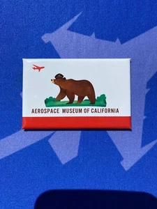 Aerospace Museum of California Bear Magnet - Bild 1 von 2