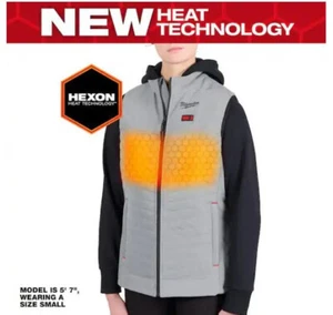 Women's Small M12 12-Volt Lithium-Ion Cordless Axis Gray Heated Vest Kit with (1 - Picture 1 of 1