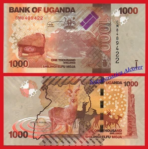  UGANDA 1000 Shillings 2017 Pick 49e SC / UNC - Foto 1 di 1