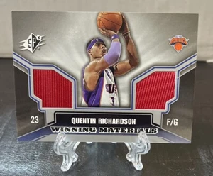 2005-06 SPx Winning Materials Quentin Richardson #WM-QR Knicks doble juego usado - Imagen 1 de 2