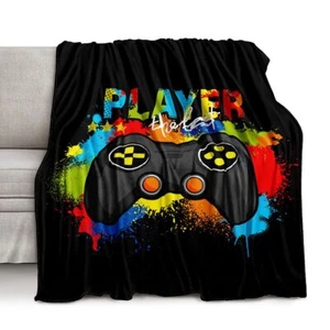lirs Bedding Gaming Throw Blanket 60" x 50’’ Super Soft Fleece Gamer Gift for... - Picture 1 of 6