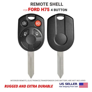 Funda con llave de cabeza remota hoja H75 para Ford 4 botones alta calidad (Clip-on) - Imagen 1 de 1