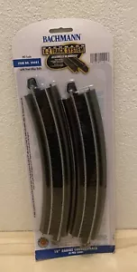 BACHMANN E-Z TRACK HO 18" RADIUS CURVES 4pcs steel alloy roadbed BAC44401 NEW - Picture 1 of 4