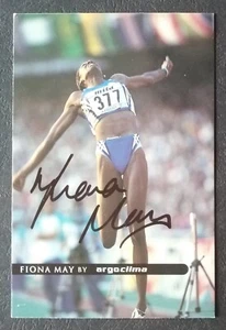 1324 Fiona May Leichtathletik Autogrammkarte original signiert - Picture 1 of 2