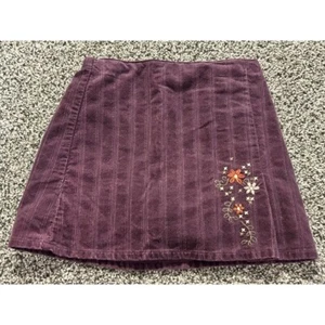 Kk24 Vintage Gymboree skirt purple corduroy Autumn Fall fox size 5 - Picture 1 of 3