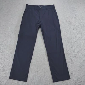 Eddie Bauer Pants Mens 33x32 Navy Travex Tech Mid-Rise Straight Stretch Chino - Picture 1 of 20