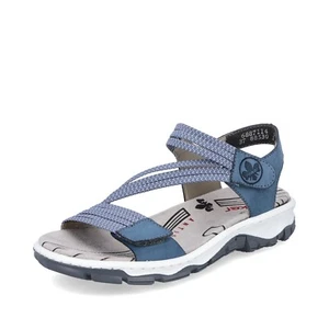 Sandalia RIEKER Trekking Azul ANTISTRESS Velcro Textil NUEVO 2025 Trend 68871-14 - Imagen 1 de 4