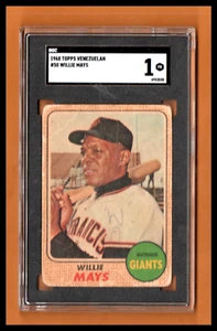 Venezuelan Topps 1968 Willie Mays #50 SGC 1 Printed in Venezuela - Bild 1 von 2