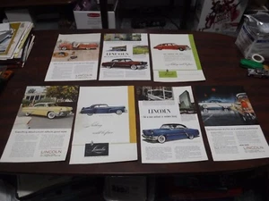 Lot of 7 Vintage Lincoln Magazine ads - 1947, 1955 and more - Picture 1 of 8