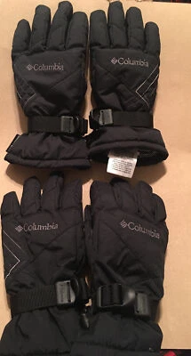 2 sets of columbia gloves black color Xs Size - Imagem 1 de 3