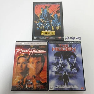 Streets of Fire + Road House(1989) + The Hidden (3-DVD Lot) Korean Subtitles - Imagen 1 de 7
