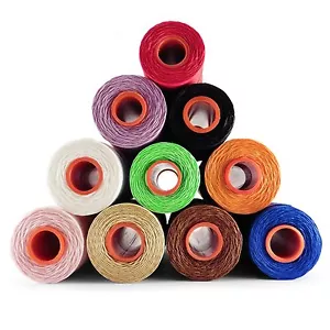 Waxed thread slipping twine upholstery leather craft thread 1mm hand sewing ACK - Picture 1 of 23