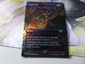 Nasty End FOIL (Borderless) MTG Lord Of The Rings 0416 - Picture 1 of 1