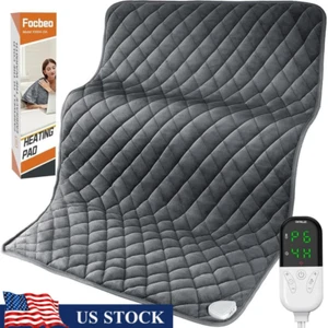 King Size Heating Pad Electric Back Pain Relief Moist Dry Heat Auto Shut Off New - Picture 1 of 10