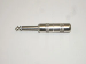 SWITCHCRAFT 280 1/4" SHIELDED MONO 2-COND AUDIO PHONO PLUG w/ SOLDER TERMINALS - Picture 1 of 2
