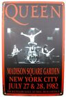 British Rock Band Queen - Madison Square Garden NYC Tin Metal Wall Door Sign 