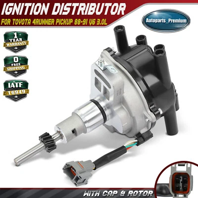 Ignition Distributor w/ Cap & Rotor for Toyota 4Runner Pickup 1988-1991 V6 3.0L - Image 1 of 4